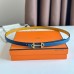 Hermes Gamma 13mm Belt in Yellow Epsom Leather and Blue Swift Leather